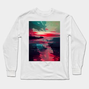 Synthetic Synthwave Long Sleeve T-Shirt